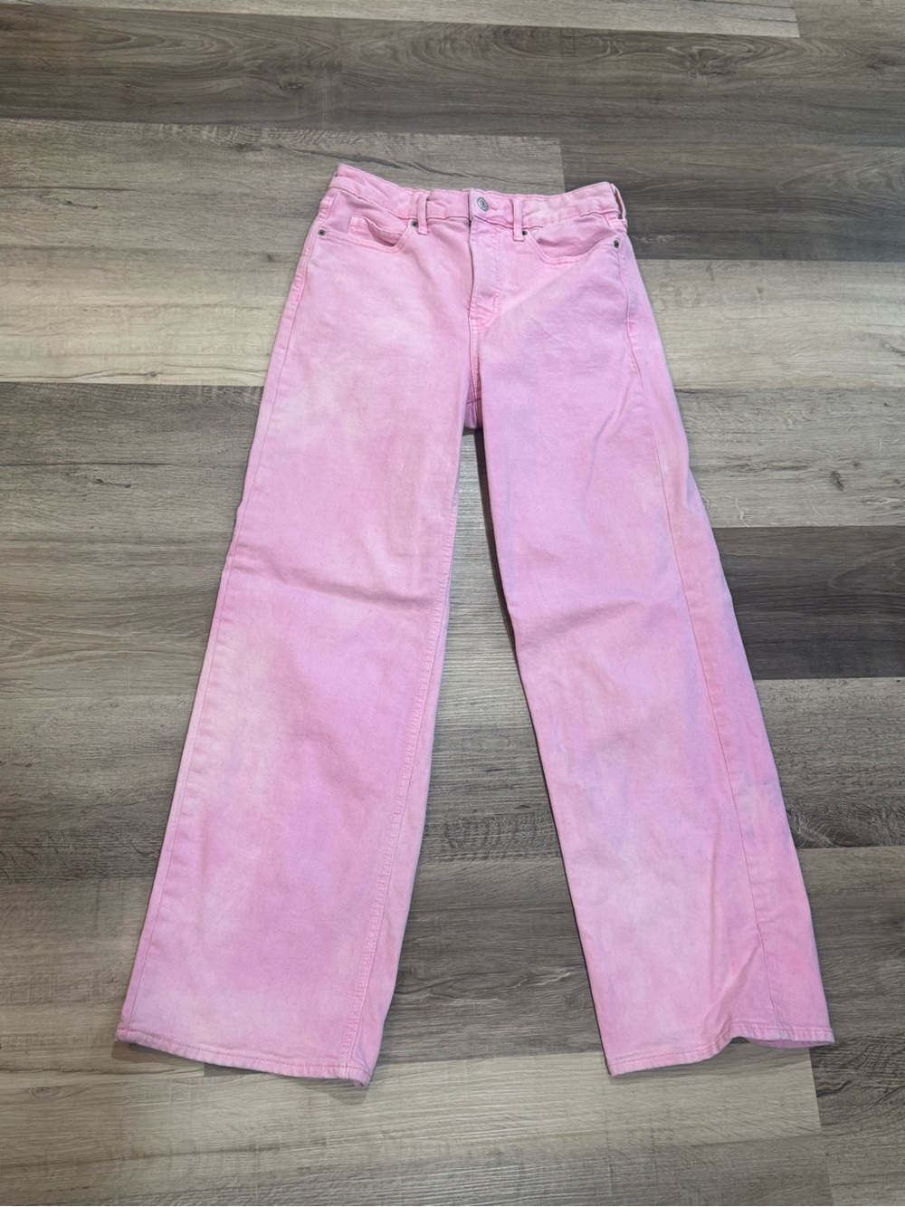 Old Navy Pink Wide-Leg Jeans